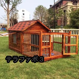 屋外 豪華別荘 快適な空間 中型犬用 犬小屋 丈夫 ペットハウス 防水 野外通気性 耐磨耗 簡単組立