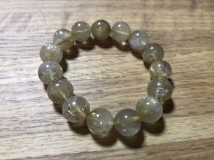 ルチルクォーツ 針入り水晶 Rutilated Quartz パワーストーン ブレスレット