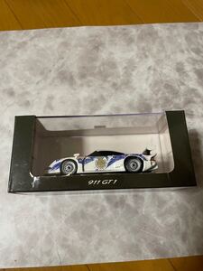 【未使用品】 minichamps ミニチャンプス ポルシェ911GT1 オートスケールボディ ミニカー ホワイト 自動車