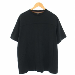 ポールスミス PAUL SMITH Tシャツ カットソー 半袖 クルーネック 切替 M 黒 ブラック /TK メンズ