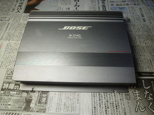 ②BOSEサウンド!!アナログ的な厚く太い音!! 車載動作確認 1週間保証有/ボーズ BOSE B-2140 2/1chパワーアンプ / 取説コピー付 安いおてがる