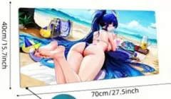 美少女　水着　マウスパッド デスクマット プレイマット 大型 イラスト