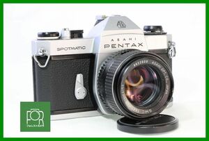 【同梱歓迎】実用■PENTAX SPOTMATIC II ボディ+SMC TAKUMAR 50mm F1.4 M42■シャッター全速・露出計完動■AD267