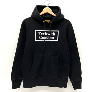 HUFR2 HUF × FR2 ハフ × エフアールツー コラボ パーカー ダブルネーム 限定 プルオーバーパーカー ブラック サイズM