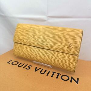 g179 1円 LOUIS VUITTON ルイヴィトン エピ ポルトフォイユサラ 長財布 シリアル CA1919 男女兼用