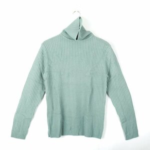 ユニクロ ニット セーター トップス カットソー タートルネック メンズ Mサイズ グリーン UNIQLO