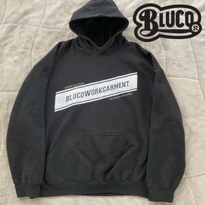 BLUCO WORK GARMENT ブルコ パーカー　ブラック　XLサイズ　プルオーバー フーディ スウェット