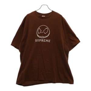 SUPREME シュプリーム 23AW Skeleton Tee スケルトンプリント クルーネック コットン 半袖Tシャツ カットソー ブラウン