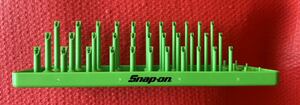 Snap-on スナップオン　1/4ソケットトレー　グリーン　3列　インチサイズ