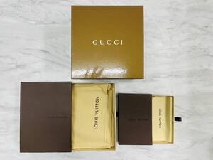 G6345 GUCCI LOUIS VUITTON グッチ ルイヴィトン 空箱 ケース 保存袋あり 時計ケース おまとめ 3点セット