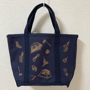 (^w^)b 未使用 USA製 エルエルビーン トート バッグ オッター ・クリフ キャンプ ネイビー L.L.Bean BOAT AND TOTE ミディアム M B0238EE