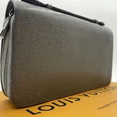 LOUIS VUITTON タイガ ジッピーウォレット XL ラウンド メンズ