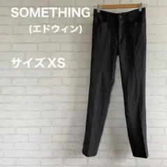 【SOMETHING】エドウィン XS パンツ スラックス レディース グレー