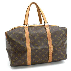 1円 ◆良品 LOUIS VUITTON ルイヴィトン ハンドバッグ ミニボストン サックスープル35 M41626 モノグラム ブラウン◆E.Csr.hP-02