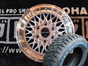 ◆新品LTホワイトレターR/T 215/65R16インチ付4本 6.5J+38 6H/139.7 シュタイナーFTX 200系ハイエース レジアスエース シルバー