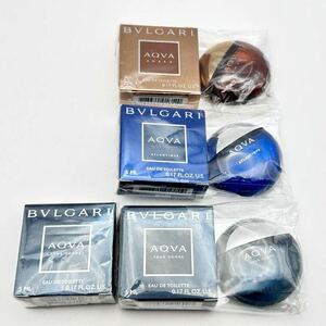 6-25 未使用 BVLGARI ブルガリ AQVA アクア POUR HOMME プールオム EDT オードトワレ 香水 5ml 4点セット アトランティック アマーラ