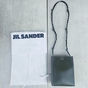 新品同様/伊勢丹購入/ジルサンダーJIL SANDER/スモール タングルsmall TANGLE Bag/レザー/ショルダーバッグ/クロスボディバッグ/カーキ