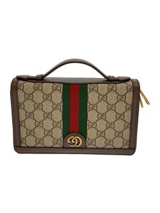 GUCCI◆ポーチ/PVC/BRW/総柄/751610