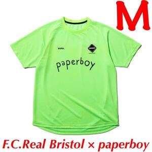 F.C.Real Bristol × paperboy PRE MATCH TOP【M】GREEN エフシーレアルブリストル ペーパーボーイ プレマッチトップ F.C.R.B SOPH Tシャツ