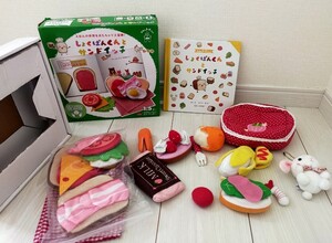 フェルトままごと　しょくぱんくんとサンドイッチ　マザーガーデン　お弁当　うさぎ　ぽてうさろっぴー　布おもちゃ