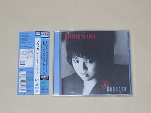 REBECCA / NOTHING TO LOSE(美品,レベッカ,NOKKO,木暮武彦,高橋教之,土橋安騎夫,小沼達也,ウェラム・ボートクラブ,BLU-SPEC2,MHCL 30015）