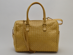 ボッテガヴェネタ BOTTEGA VENETA 2WAY ハンド/ショルダーバッグ イントレチャート レザー ベージュ レディース su_p e_u F-YA587