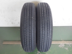 L16438-ダンロップ SP110 225/80R17.5 123/122L 中古 2本セット サマータイヤ 2021年製