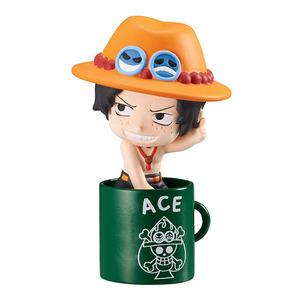 608◇エース ONE PIECE お茶友シリーズ 第二弾 海賊たちのバカンス メガハウス MegaHouse 限定 希少 フィギュア figuret ワンピース ACE