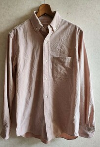 ●送料込●DRESSTERIOR●ドレステリア　コーデュロイ長袖ラウンドカラーボタンダウンシャツ　L　古着・中古品●送料無料　　