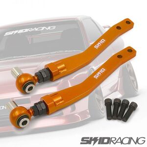 車検OK S13 オフセット テンションロッド 調整式 ピロ 切れ角アップ R32 C33 A31 180SX Z32 SKID RACING スキッドレーシング :25 D2