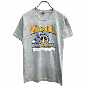 JERZEES 半袖 プリント Tシャツ Sサイズ ジャージーズ グレー 古着卸 アメリカ仕入 t2408-4143