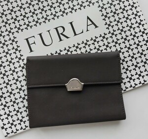 【新品】 FURLA BABYLON 三つ折り財布　ブラック　コンパクト