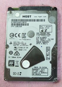 HGST 2.5インチ HDD 500GB 7mm 使用時間 25,740H