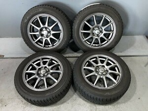 8分山程(WW6G055)SPORT ABELIA 15x6J 5穴 100 + YOKOHAMA ice GUARD IG50 PLUS 185/60R15 84Q 2020年 スタッドレス 冬タイヤ 送料無料