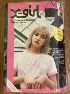 ●X-girl 2018 SPRING/SUMMER SPECIAL BOOK ( 宝島社 ムック 付録：刺繍ロゴ入り キャップ 帽子 サコッシュ エックスガール) バッグ