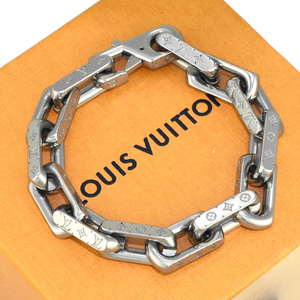 ルイヴィトン ブレスレット チェーン モノグラム M00308 シルバーカラー メタル Mサイズ LOUIS VUITTON