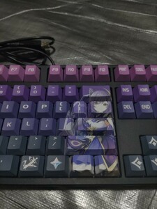 原神　刻晴　キーボード FILCO FKBN 104MPS/EB2 静音 キーボード 動作確認済み　キーキャップ新品