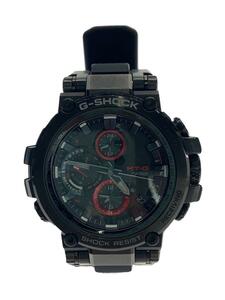 CASIO◆ソーラー腕時計・G-SHOCK/アナログ/ラバー/BLK/BLK