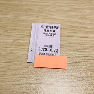 【送料無料】東武鉄道 株主優待乗車券 10枚セット 期限2025.06.30