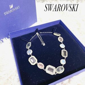 【美品】SWAROVSKI スワロフスキー　大粒クリスタル　ネックレス　アクセサリー