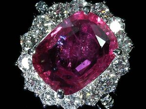 KRL12923S【1円～】新品【RK宝石】≪RUBY≫ 豪華絢爛! 極上天然ルビー 特大5.712ct! 極上ダイヤモンド 1.948ct Pt900 超高級リング ダイヤ