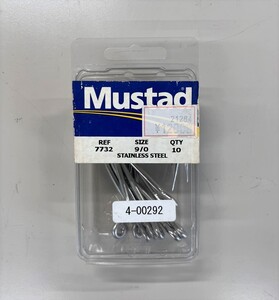 マスタッド フック 9/0　10個入り ステンレスフック【Mustad】4-00292