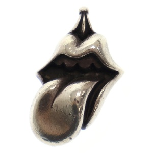 CHROME HEARTS クロムハーツ LIPS TONGUE CHARM リップアンドタンチャーム シルバーネックレストップ シルバー