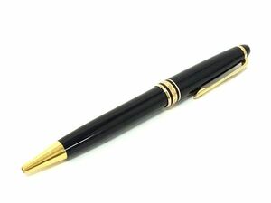 1円■美品■ MONT BLANC モンブラン マイスターシュティック ツイスト式 ボールペン 文房具 筆記用具 ステーショナリー ブラック系 FF3604