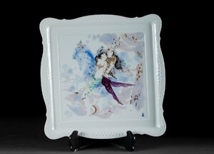 【華】某有名収集家買取品 時代物 MEISSEN マイセン アラジン陶板 古美術 骨董品YB630333-ERQ　