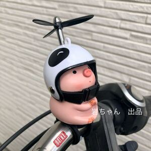 【祈りブタ-パンダ】騎乗パートナー 豚　自転車　バイク　アクセサリー　訳あり