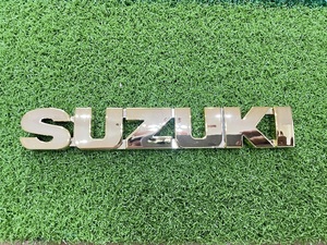 SUZUKI エンブレム ゴールド 2.3cmＸ15.4cm ソリオ ハスラー ジムニー スイフト スポーツ スペーシア ワゴンR MK53S JB64W ZC33S MH95S