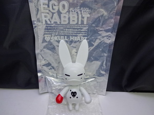 エゴ・ラビット　スカルハート　SKULL HEART EGO RABBIT TYPE #001　フィギュア　ソフビ　希少