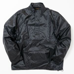 80s 黒タグ Eddie Bauer SAC SHIRTエディーバウアー プルオーバージャケット アノラック ハーフジップ ナイロンジャケット