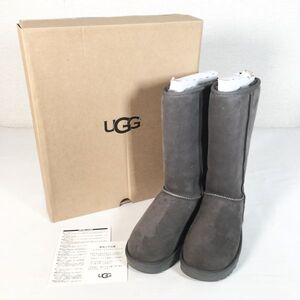 【美品】UGG ロングブーツ22cm グレー系 1016224-GREY-05 クラシック トール